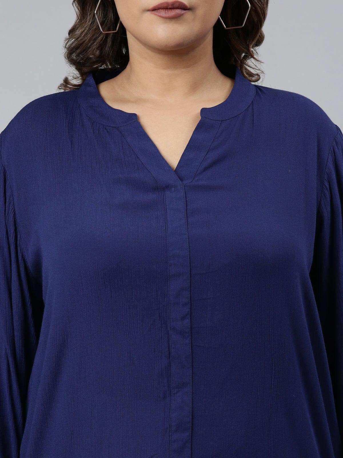 buy  women's blue shirt  online by theShaili upto 50% off