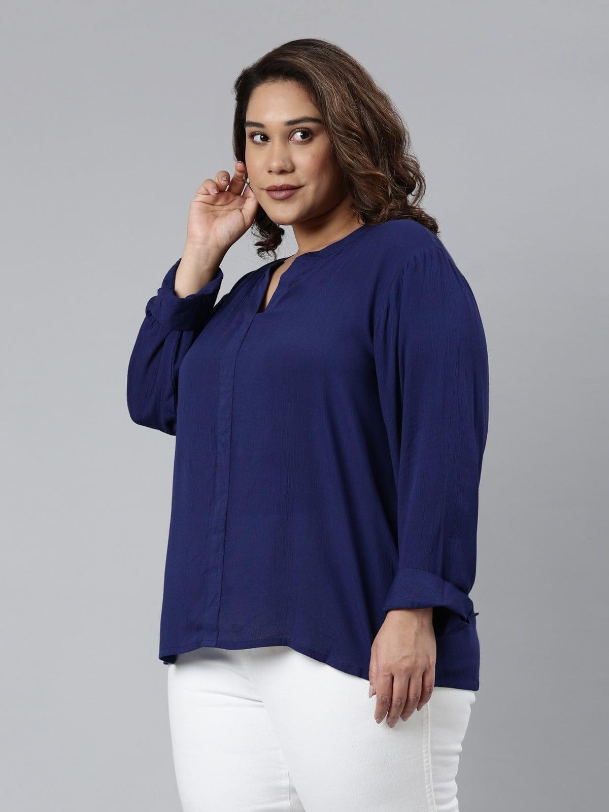 buy  women's blue shirt on online by the Shaili low price