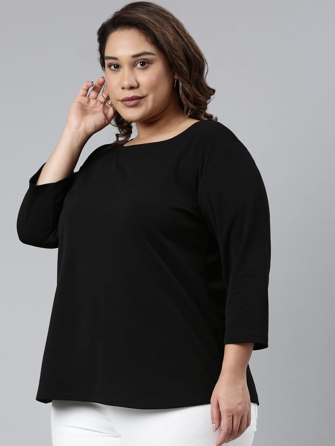 buy Black t-shirt of TheShaili comes with timeless black hue