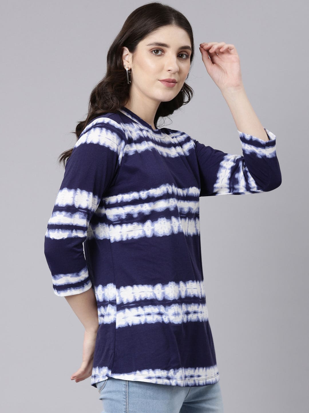 Buy TheShaili  Tie & Dye t-shirt Fashionable plus size outfit online