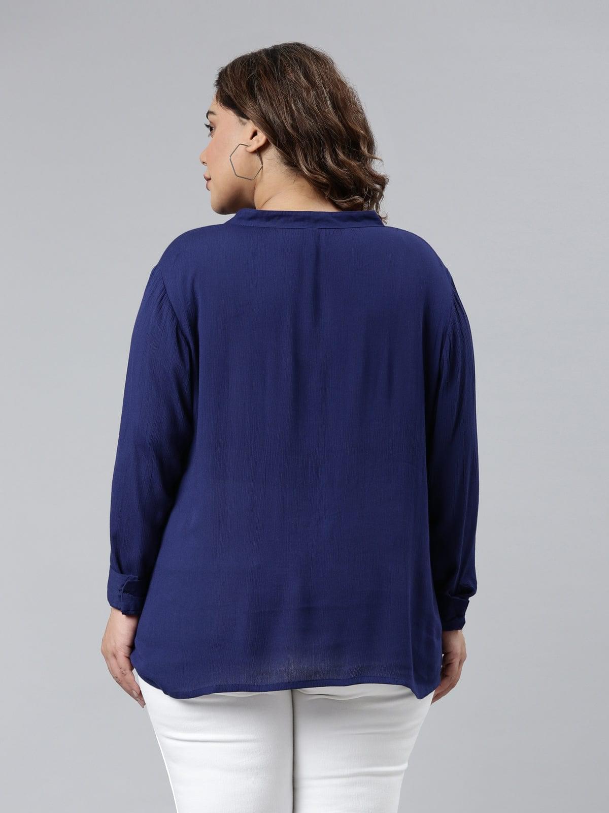 buy  women's blue shirt on online by the Shaili 