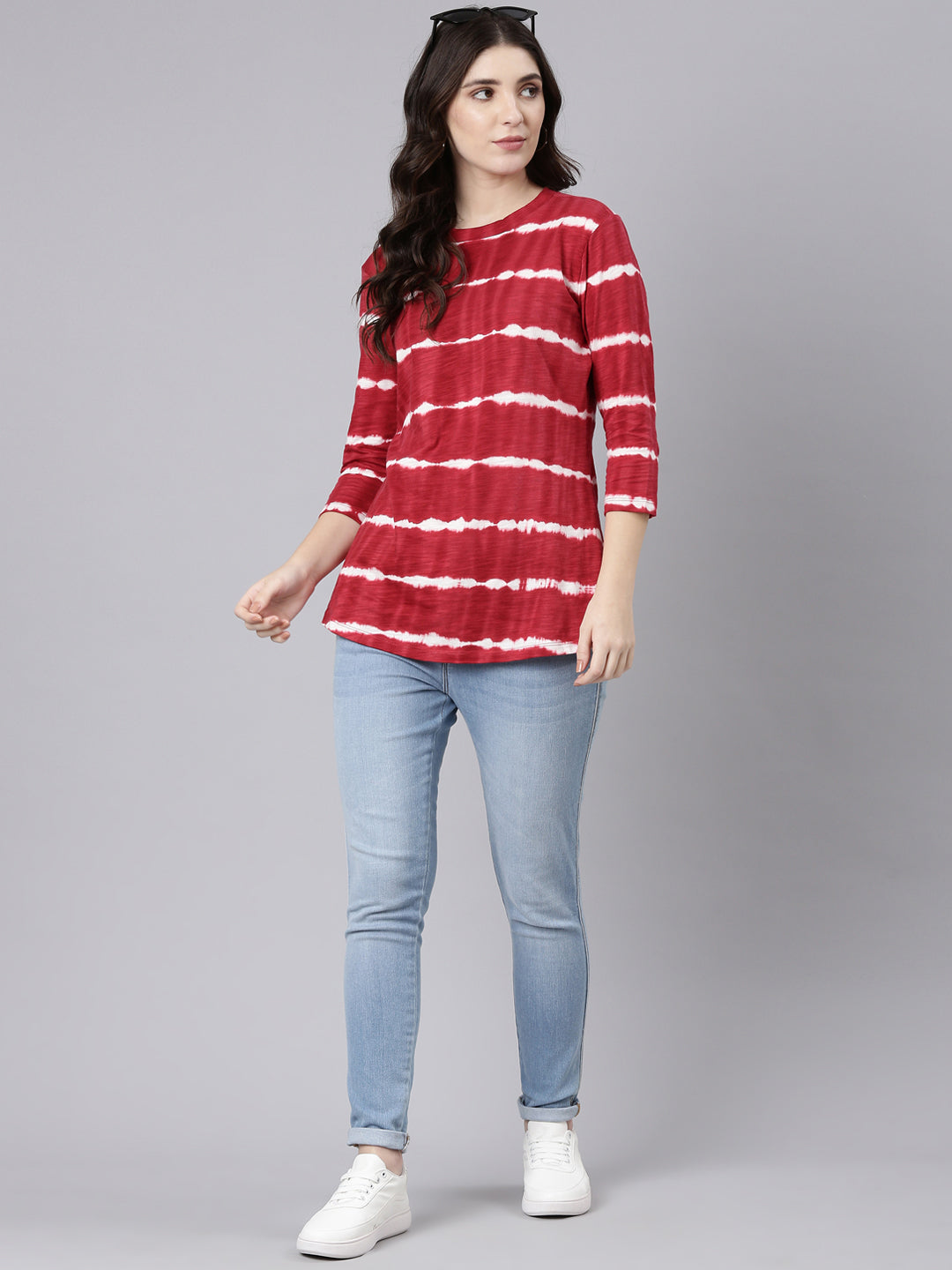 Buy TheShaili Casual Round Neck Top for Women's /girls/ office/party/casual online