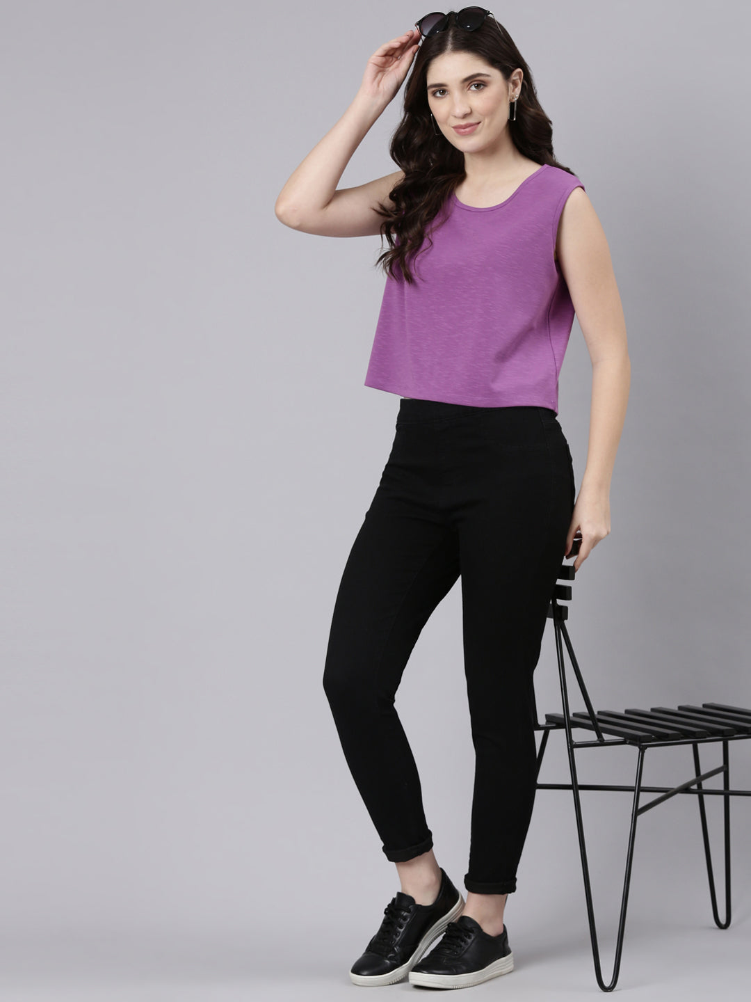 Buy TheShaili Crop Top for Woman's plus size / on-trend/ versatile/stylish