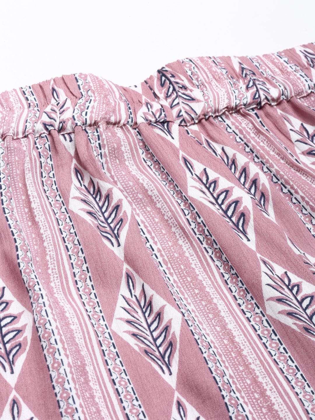 Buy  peplum dress /Women's /Pink ethnic printed /peplum top /palazzo pant on online from the Shaili