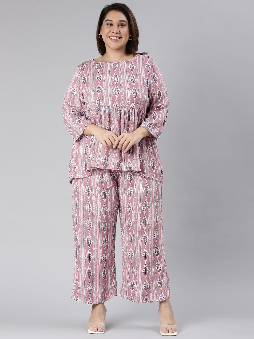 Buy  peplum dress /Women's /Pink ethnic printed  online from the Shaili at just Rs 999