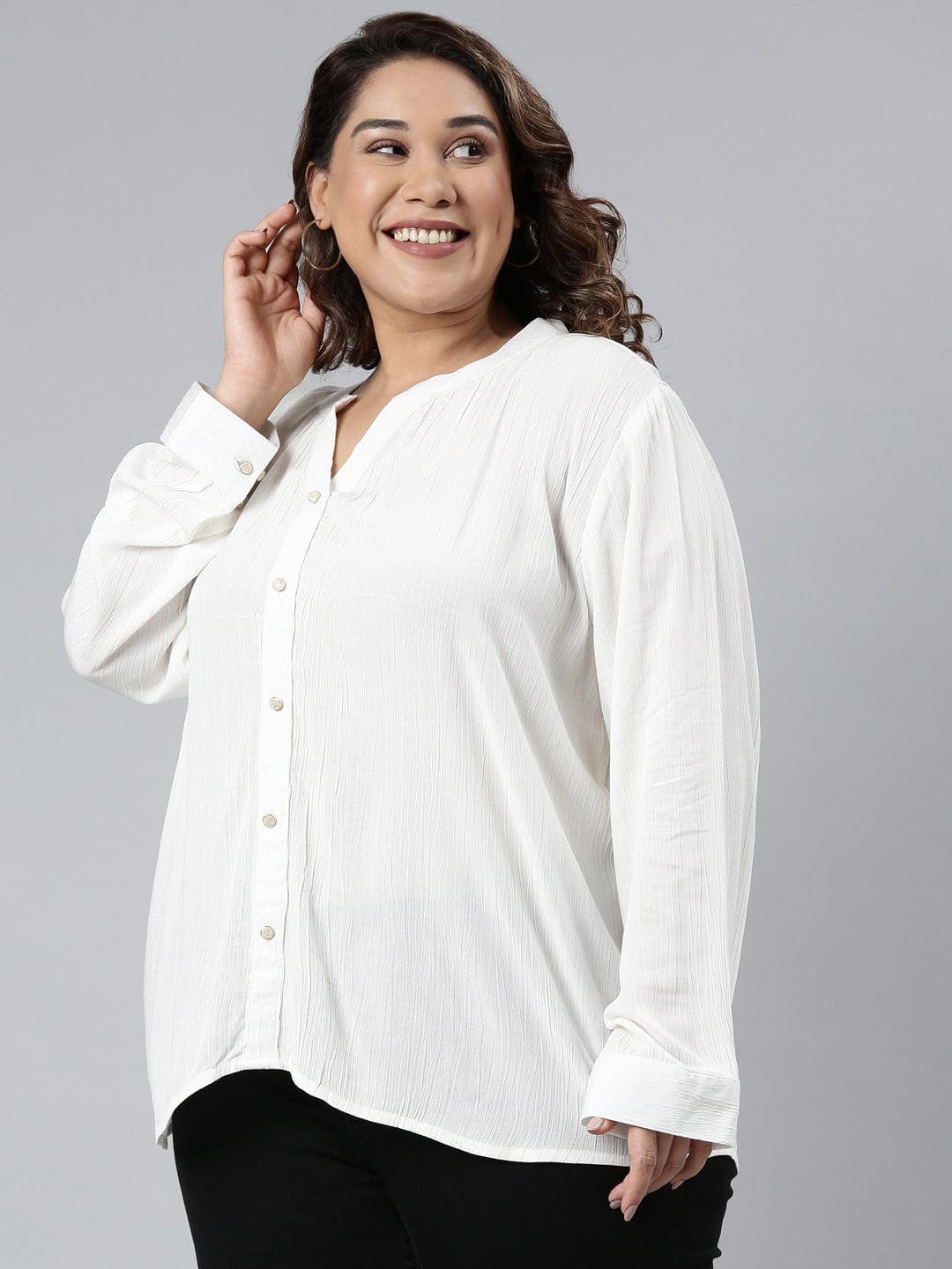 White shirt with full sleeves
