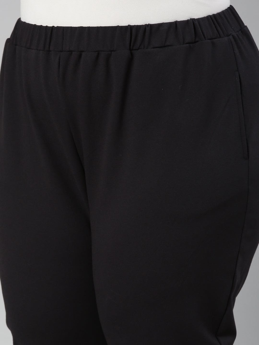 CLZOUD Yoga Sweatpants Black NylonSpandex Womens Solid Color Cropped  Trousers Side Pockets High Waist Leggings Yoga Pants M  Walmartcom